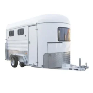 Angle Horse Load Trailer Truck with ADR Commercial Deluxe 2 Horse Trailer with Living Area